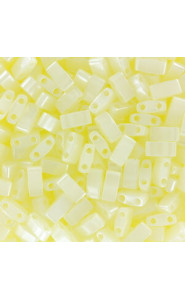 Miyuki half tila 5x2.4mm beads - Butter cream ceylon HTL-513